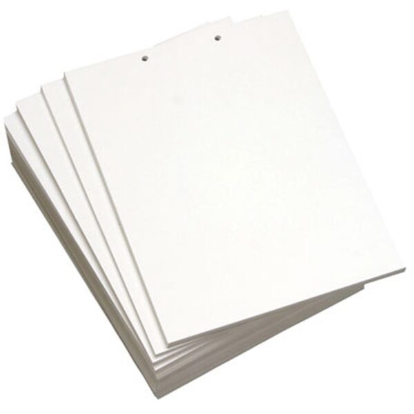 Lettermark Punched & Perforated Paper with 2HP on Top - White