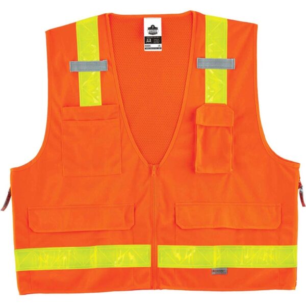 Ergodyne 8250ZHG Type R Class 2 Hi-Gloss Surveyors Vest