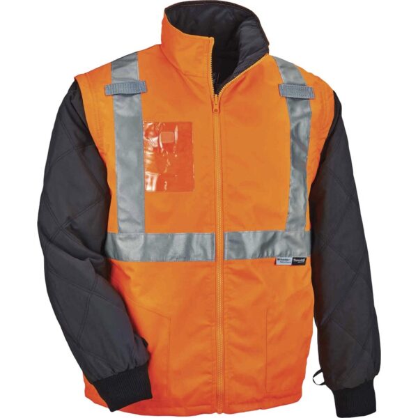 Ergodyne 8287 Type R Class 2 Hi-Vis Jacket w/ Removable Sleeves