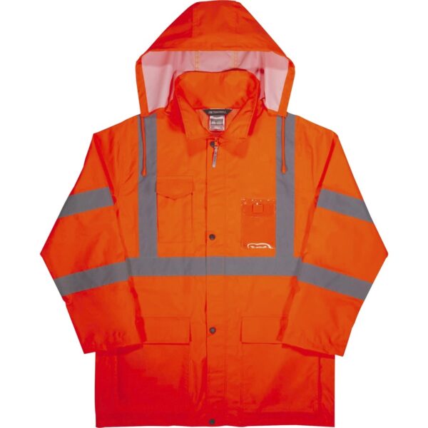 Ergodyne 8366 Lightweight Hi-Vis Rain Jacket - Type R, Class 3