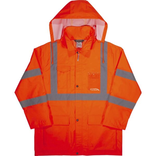 Ergodyne 8366 Lightweight Hi-Vis Rain Jacket - Type R, Class 3