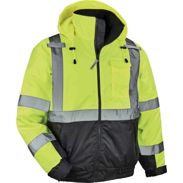 Ergodyne 8377 Type R Class 3 Hi-Vis Quilted Bomber Jacket