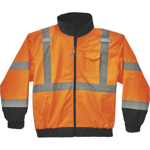 Ergodyne 8379 Type R Class 3 Hi-Vis Fleece Lined Bomber Jacket