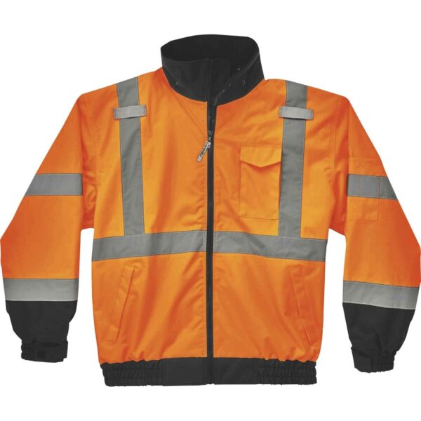 Ergodyne 8379 Type R Class 3 Hi-Vis Fleece Lined Bomber Jacket