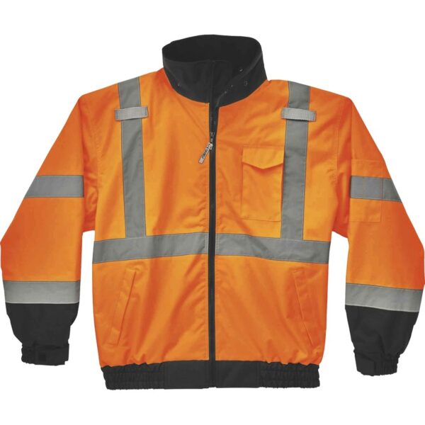 Ergodyne 8379 Type R Class 3 Hi-Vis Fleece Lined Bomber Jacket