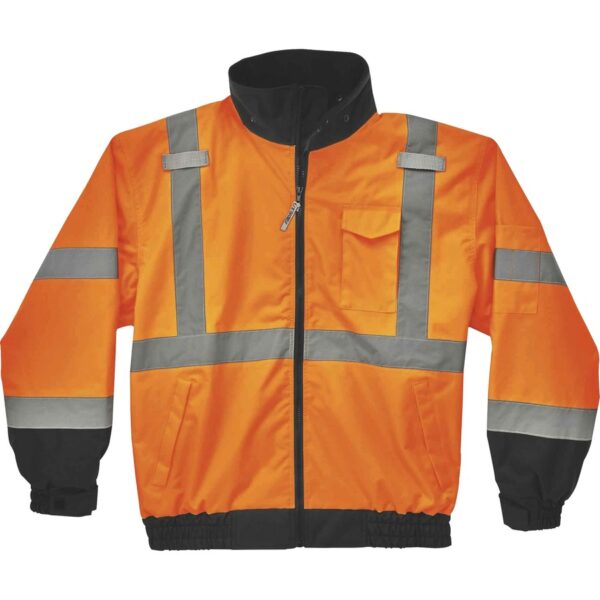 Ergodyne 8379 Type R Class 3 Hi-Vis Fleece Lined Bomber Jacket