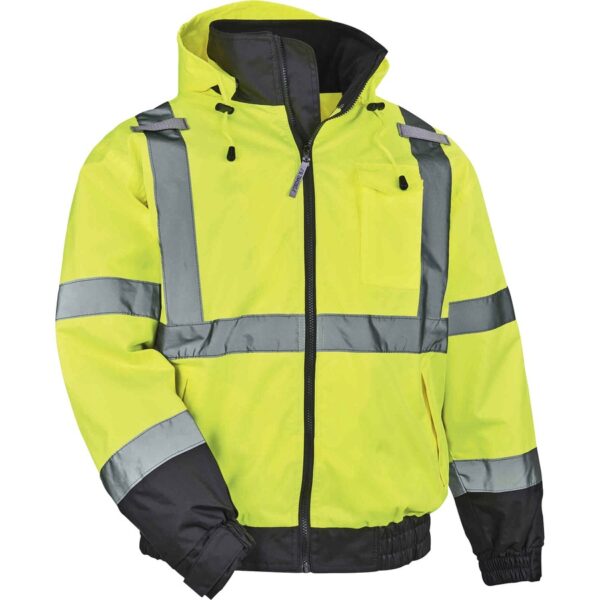 Ergodyne 8379 Type R Class 3 Hi-Vis Fleece Lined Bomber Jacket