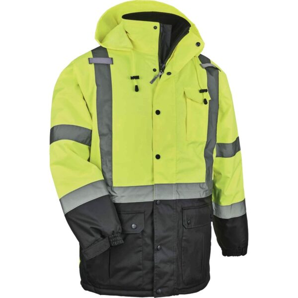 Ergodyne 8384 Type R Class 3 Hi-Vis Quilted Thermal Parka