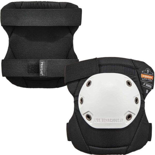 Ergodyne ProFlex 300HL Cap Rounded Cap Knee Pads - Hook and Loop