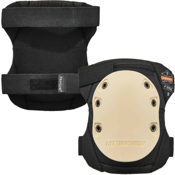 Ergodyne ProFlex 325HL Cap Non-Marring Rubber Cap Knee Pads - Hook and Loop