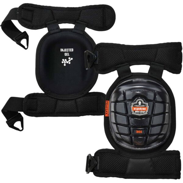 Ergodyne ProFlex 344 Short Cap Injected Gel Knee Pads with Comfort Straps