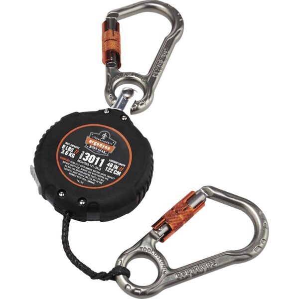 Ergodyne 3011 Retractable Tool Lanyard with Carabiner Mount