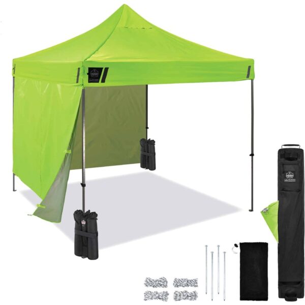 Ergodyne 6051 Heavy-Duty Pop-Up Tent Kit - 10ft x 10ft / 3m x 3m