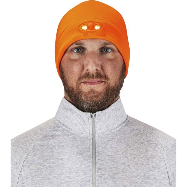 Ergodyne 6804 Skull Cap Beanie Hat with LED Lights