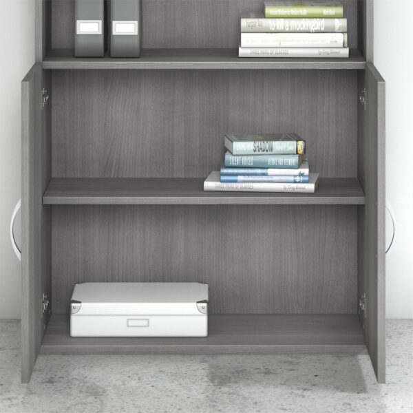 Bush Business Furniture Studio C 5 Shelf Bookcase with Doors - Image 5