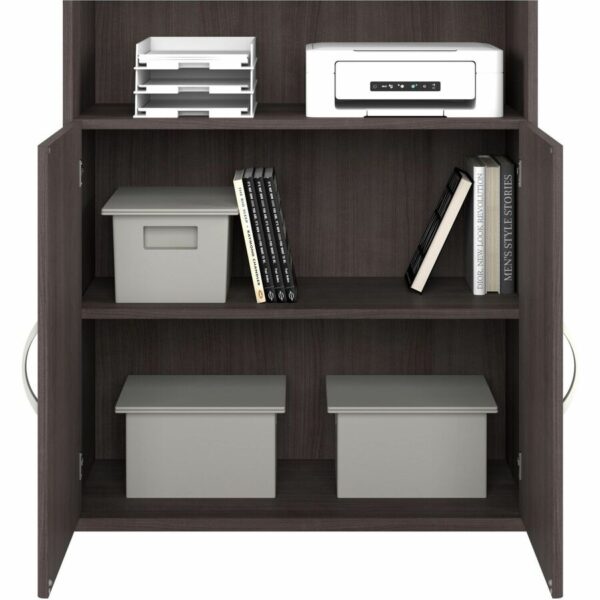 Bush Business Furniture Studio C 5 Shelf Bookcase with Doors - Image 4