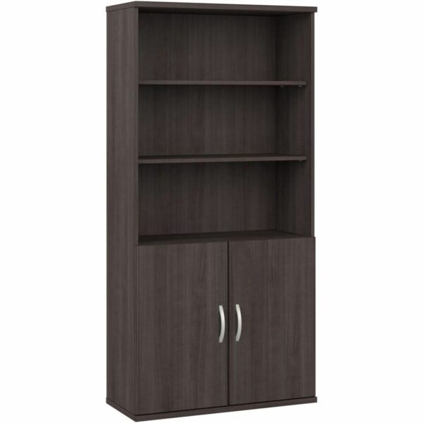 Bush Business Furniture Studio C 5 Shelf Bookcase with Doors