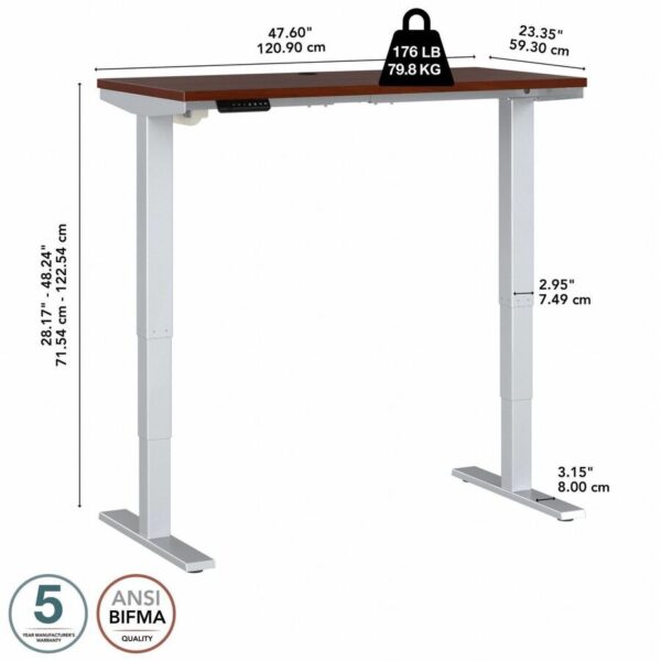 Bush Business Furniture Move 40 Series 48w X 24d Electric Height Adjustable Standing Desk - Image 4