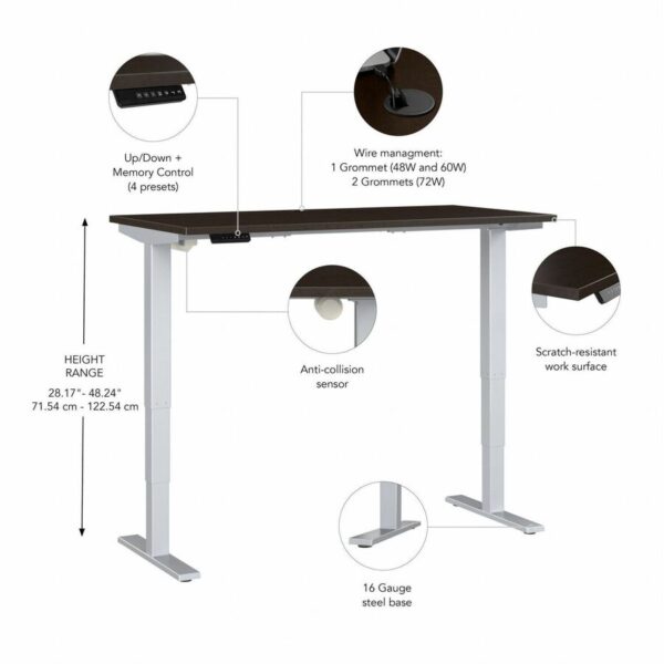 Bush Business Furniture Move 40 Series 48w X 24d Electric Height Adjustable Standing Desk - Image 3