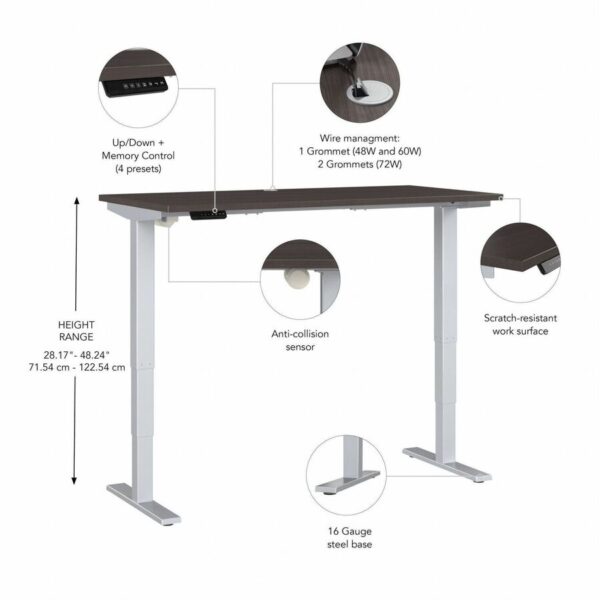 Bush Business Furniture Move 40 Series 48w X 24d Electric Height Adjustable Standing Desk - Image 4