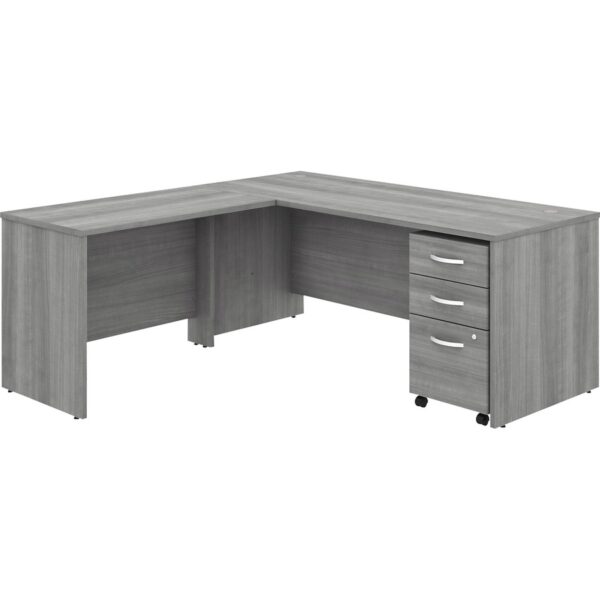 Bush Business Furniture Studio C 72W X 30D L Shaped Desk With Mobile File Cabinet And 42W Return