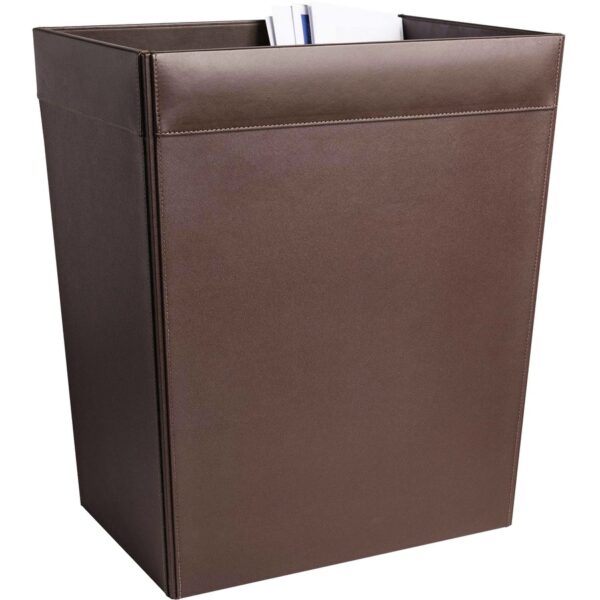 Dacasso Leather Waste Basket