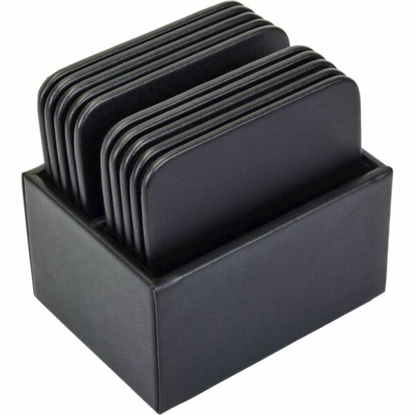 Dacasso Leatherette Square Coaster Set