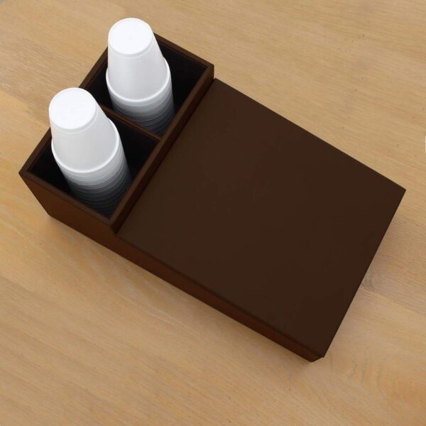 Dacasso Leather Coffee Condiment Organizer - Image 3