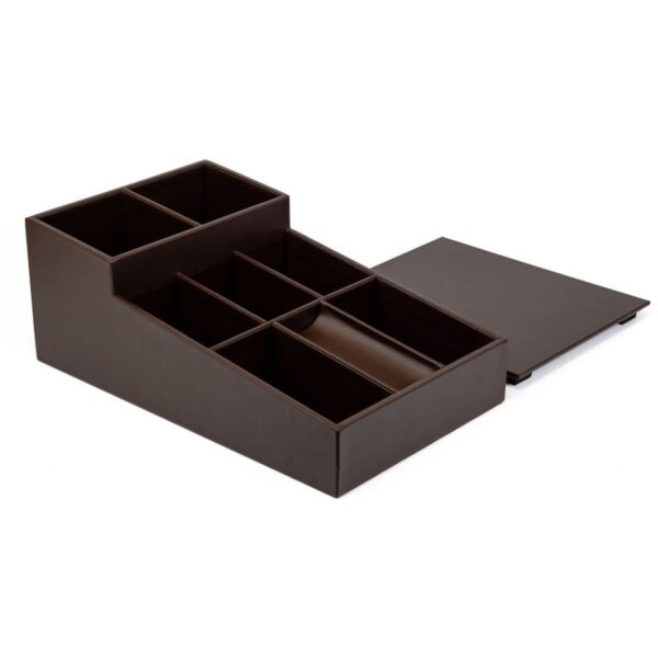 Dacasso Leather Coffee Condiment Organizer - Image 4