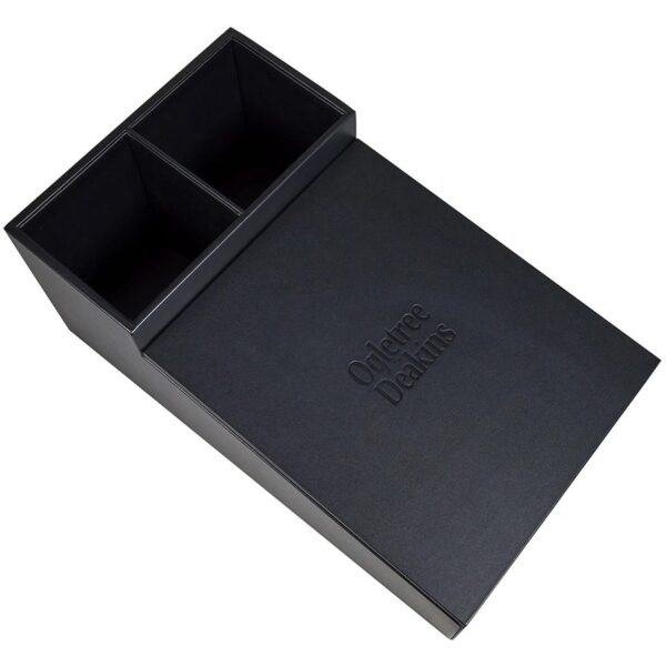 Dacasso Leatherette Coffee Condiment Organizer - Image 2