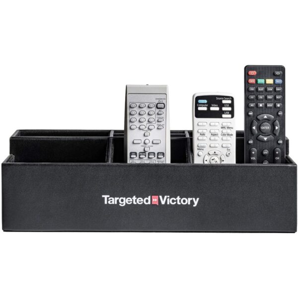 Dacasso Leatherette Remote Control Organizer - Image 2