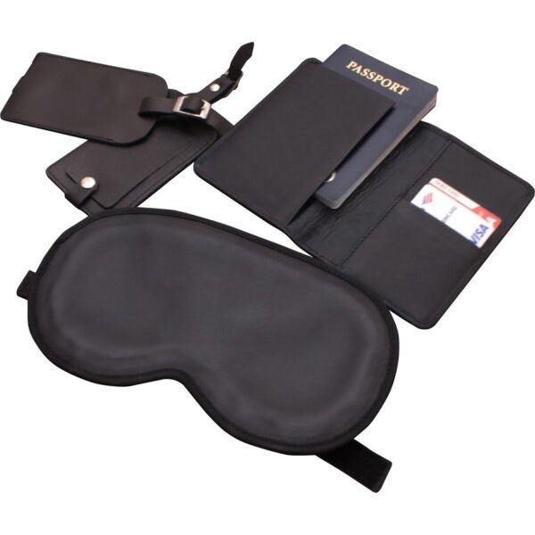 Dacasso Leather Travel Accessory Set