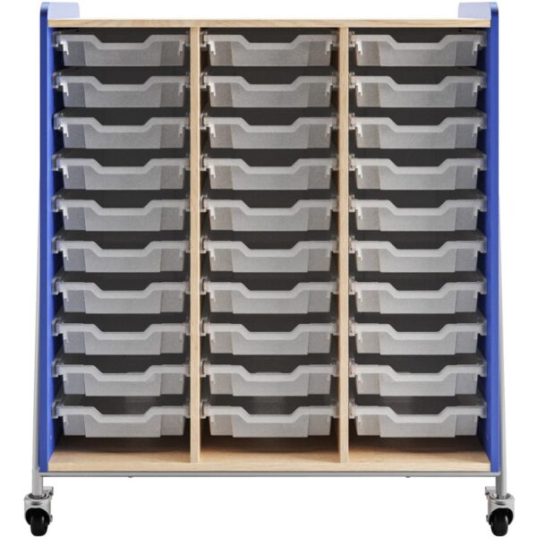 Safco Whiffle Typical Triple Rolling Storage Cart - Image 3