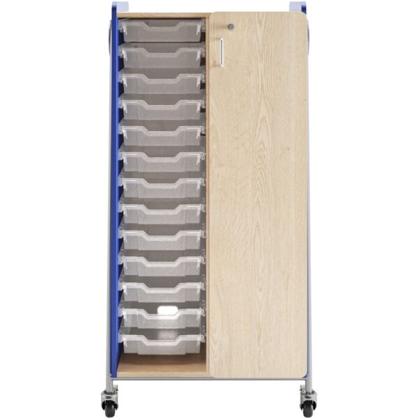 Safco Whiffle Typical Double Rolling Storage Cart - Image 3