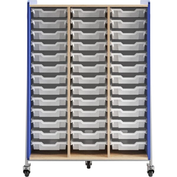 Safco Whiffle Typical Triple Rolling Storage Cart - Image 3