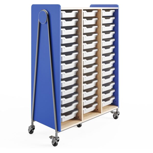 Safco Whiffle Typical Triple Rolling Storage Cart