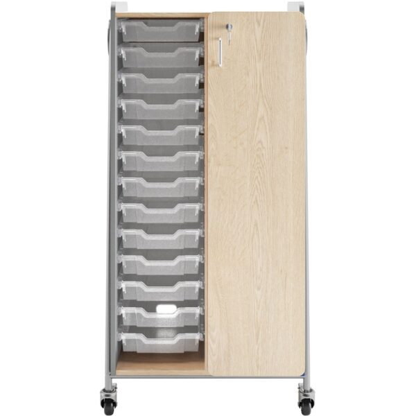 Safco Whiffle Typical Double Rolling Storage Cart - Image 4