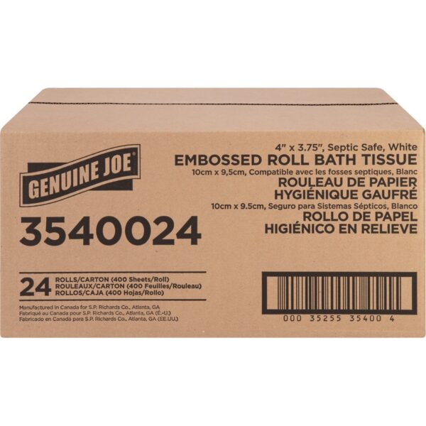 Genuine Joe 2-ply Bath Tissue Rolls - Image 3