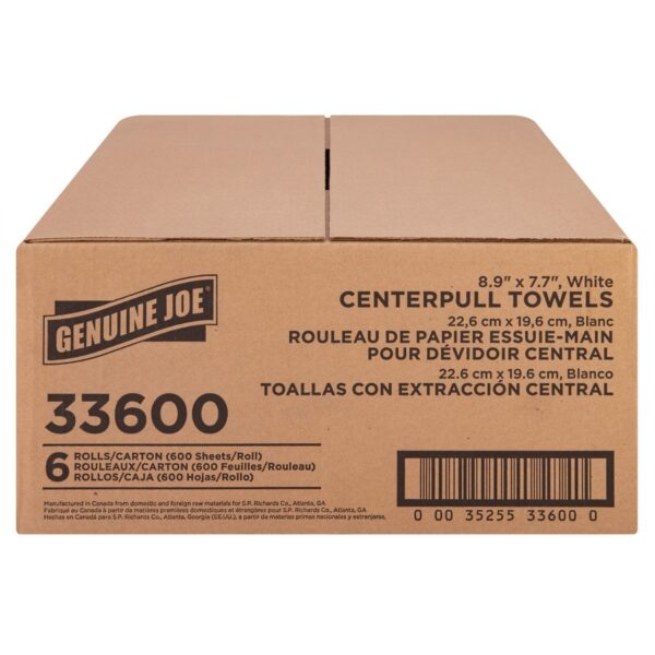 Genuine Joe Centerpull Towel Rolls - Image 2