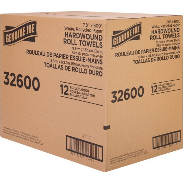 Genuine Joe Hardwound Roll Paper Towels - Image 3