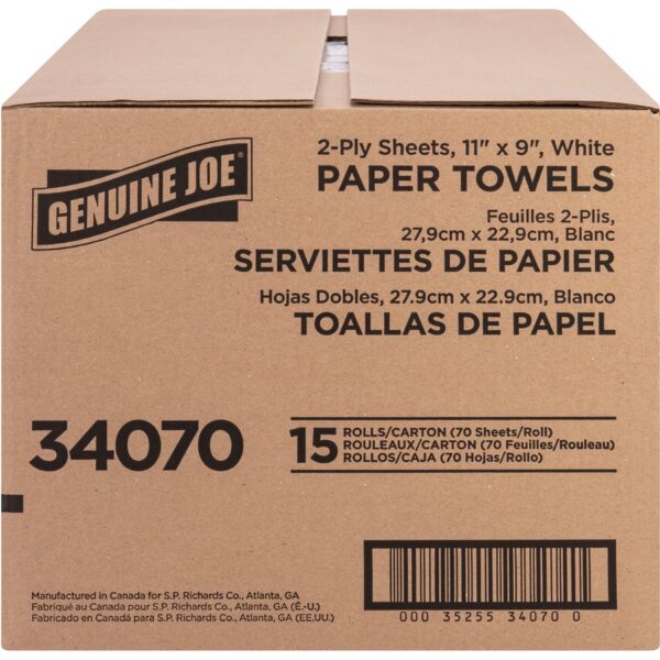 Genuine Joe 2-ply Paper Towel Rolls - Image 2