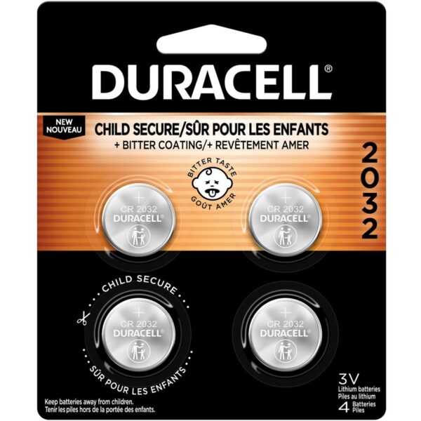 Duracell 2032 3V Lithium Battery 4-Pack