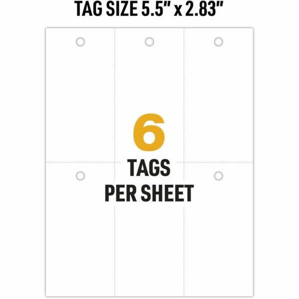 Avery UltraDuty Plastic Tags, 5.5" x 2.83" , White(62400) - Image 5