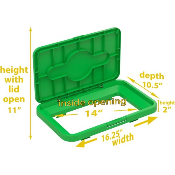 HLS Commercial Rectangular Open Top Compost Bin/Lid - Image 2