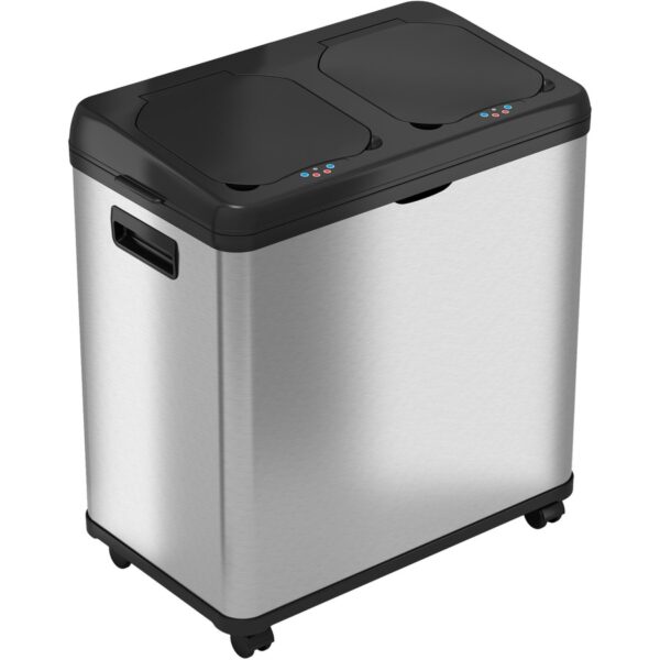 HLS Commercial 16-Gallon Combo Sensor Trash Can