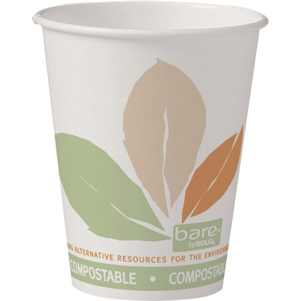 Solo Bare Eco-Forward 8 oz SSPLA Paper Hot Cups