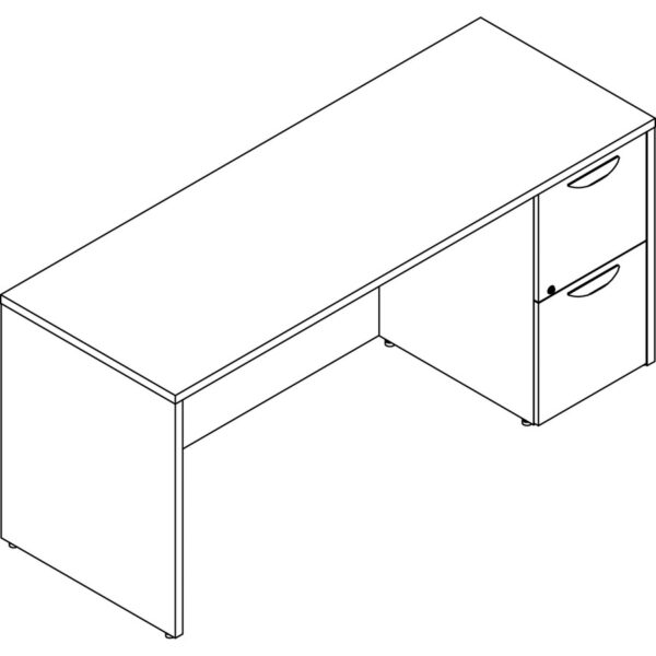 Lorell Prominence 2.0 Right-Pedestal Credenza