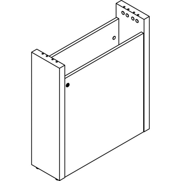 Lorell Prominence 2.0 Modular Table Base with Door