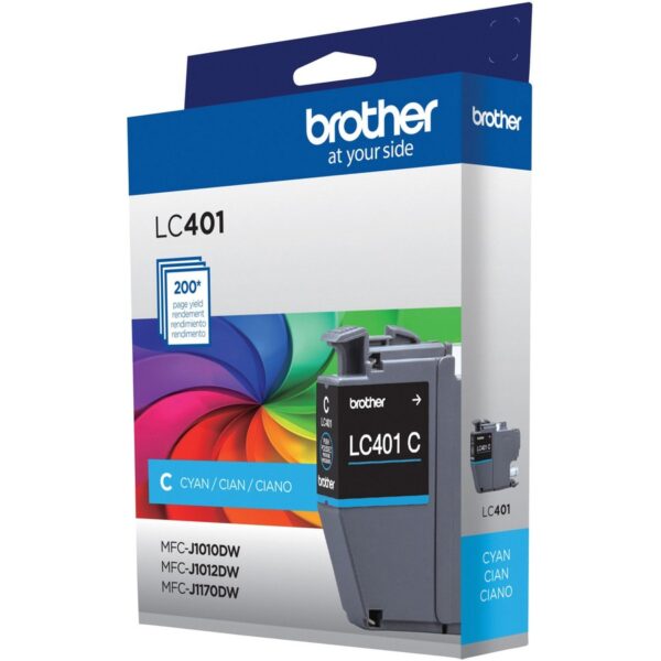 Brother LC401CS Original Standard Yield Inkjet Ink Cartridge - Single Pack - Cyan - 1 Each - Image 2