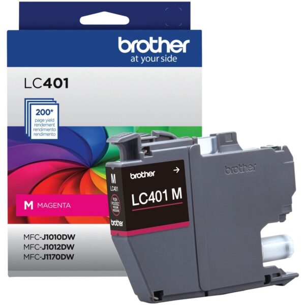 Brother LC401MS Original Standard Yield Inkjet Ink Cartridge - Single Pack - Magenta - 1 Each